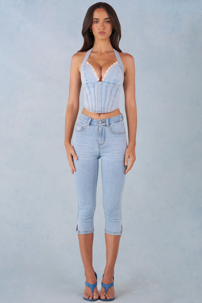 CélavieDenim Mid-Rise Capri Jeans