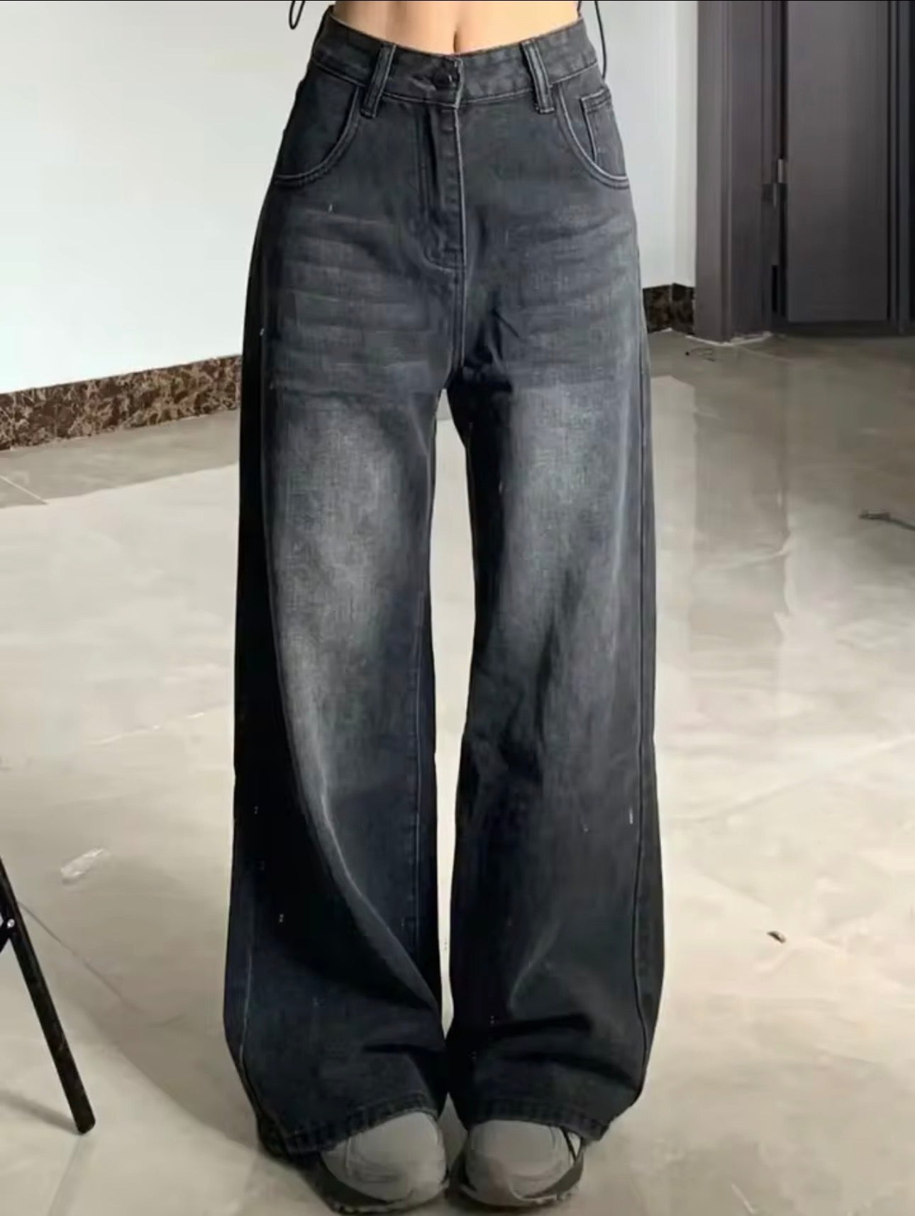 CélavieDenim Oversized High-Waisted Jeans